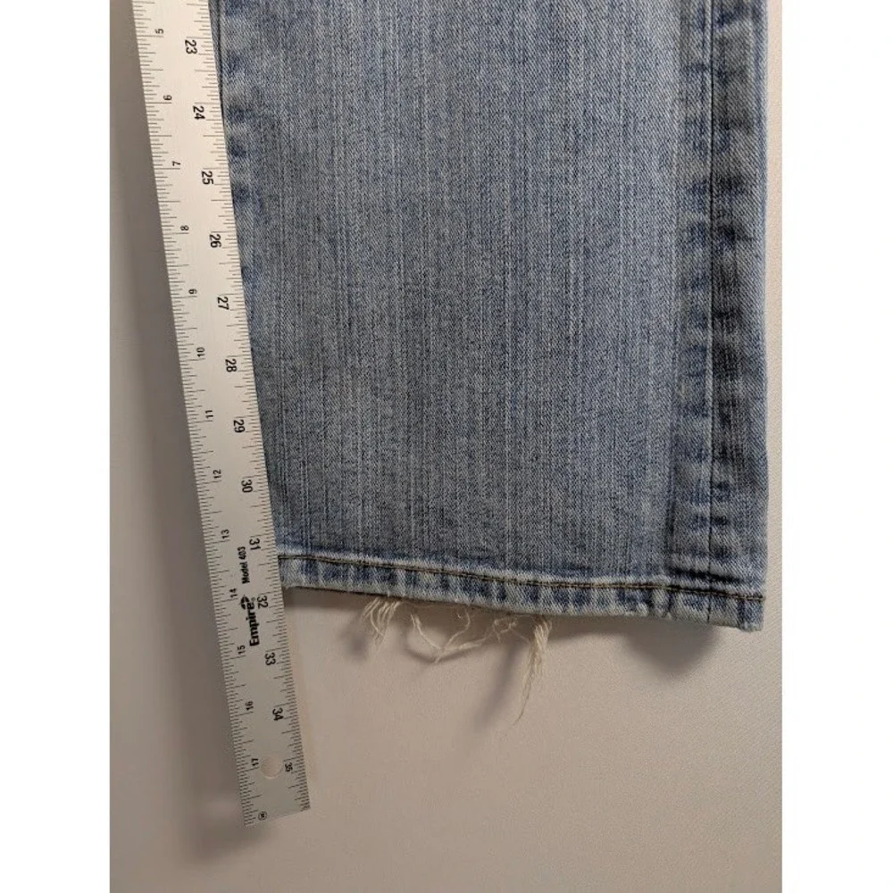 Akademiks Flare Jeans Mens 30 Light Wash Low Rise Embroidered Y2K 2000s